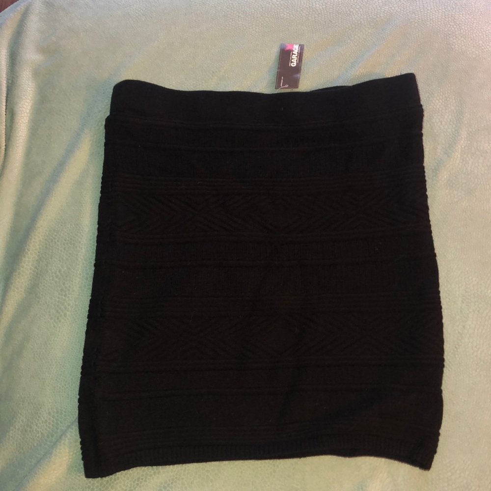 Garage black sweater skirt